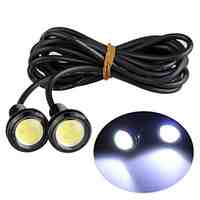 2pcs LED Car Light Eagle Eye LED Rear Backup Reverse Tail White Lights lamp 3W 12V