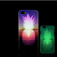 Pineapple Pattern Glow in the Dark Hard Plastic Back Cover for iPhone 5 for iPhone 5s Case