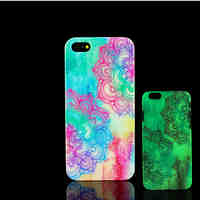 Aztec Mandala Pattern Glow in the Dark Hard Plastic Back Cover for iPhone 5 for iPhone 5s Case