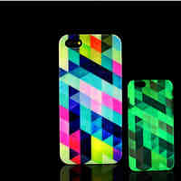 Aztec Mandala Pattern Glow in the Dark Hard Plastic Back Cover for iPhone 5 for iPhone 5s Case