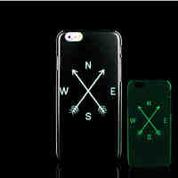 Motto Phrase Pattern Glow in the Dark Hard Plastic Back Cover for iPhone 5 for iPhone 5s Case