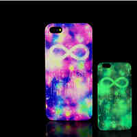 Infinity Pattern Glow in the Dark Hard Plastic Back Cover for iPhone 5 for iPhone 5s Case