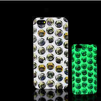 Pug Dog Pattern Glow in the Dark Hard Plastic Back Cover for iPhone 5 for iPhone 5s Case