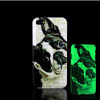 Pug Dog Pattern Glow in the Dark Hard Plastic Back Cover for iPhone 5 for iPhone 5s Case