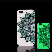 Aztec Mandala Pattern Glow in the Dark Hard Plastic Back Cover for iPhone 5 for iPhone 5s Case