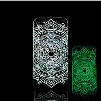 Aztec Mandala Pattern Glow in the Dark Hard Plastic Back Cover for iPhone 5 for iPhone 5s Case