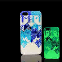 Aztec Mandala Pattern Glow in the Dark Hard Plastic Back Cover for iPhone 5 for iPhone 5s Case