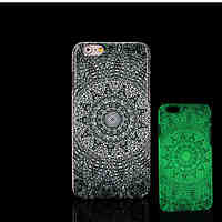 Aztec Mandala Pattern Glow in the Dark Hard Plastic Back Cover for iPhone 6 for iPhone 6s Case