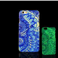 Aztec Mandala Pattern Glow in the Dark Hard Plastic Back Cover for iPhone 6 for iPhone 6s Case