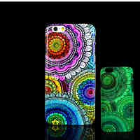 Aztec Mandala Pattern Glow in the Dark Hard Plastic Back Cover for iPhone 6 for iPhone 6s Case