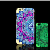 Aztec Mandala Pattern Glow in the Dark Hard Plastic Back Cover for iPhone 6 for iPhone 6s Case