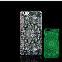 Aztec Mandala Pattern Glow in the Dark Hard Plastic Back Cover for iPhone 6 for iPhone 6s Case