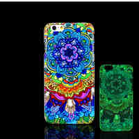 Aztec Mandala Pattern Glow in the Dark Hard Plastic Back Cover for iPhone 6 for iPhone 6s Case