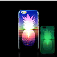 Pineapple Pattern Glow in the Dark Hard Plastic Back Cover for iPhone 6 for iPhone 6s Case