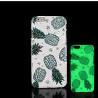 Pineapple Pattern Glow in the Dark Hard Plastic Back Cover for iPhone 6 for iPhone 6s Case