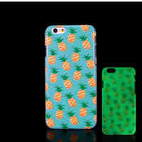 Pineapple Pattern Glow in the Dark Hard Plastic Back Cover for iPhone 6 for iPhone 6s Case