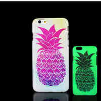 Pineapple Pattern Glow in the Dark Hard Plastic Back Cover for iPhone 6 for iPhone 6s Case