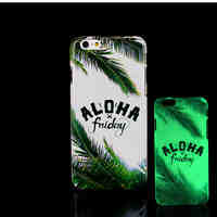 Trees Pattern Glow in the Dark Hard Plastic Back Cover for iPhone 6 for iPhone 6s Case