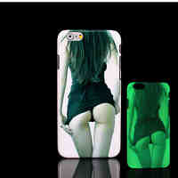 Beauty Pattern Glow in the Dark Hard Plastic Back Cover for iPhone 6 for iPhone 6s Case