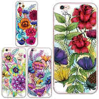 MAYCARIFlowers Blossoming Soft Transparent TPU Back Case for iPhone 6/iphone 6S(Assorted Colos)