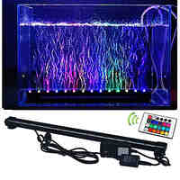 6W RGB  Fish Tank Plant Aquarium Led light Underwater Bubble Light Lamp With Remote aquarium led lighting