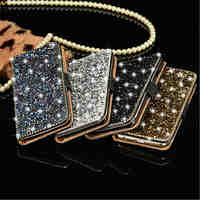 Luxury Bling Crystal Diamond Wallet Flip Card Case Cover For Samsung S3/S4/S5/S6/S6 edge/S6 edge
