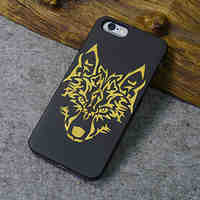 Black Wood iphone Case Timberwolves Forest Wolf Totem Hard Back Cover for iPhone 5s/iphone 5