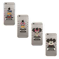 Cartoon Mickey Minnie Daisy Duck Pattern Transparent TPU Material Back Case for iPhone 6/iphone 6S