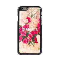 Flower Design Aluminum Hard Case for iPhone 6/6S