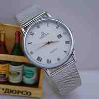 L.WEST Men's Steel Belt Analog The Calendar Quartz Watch