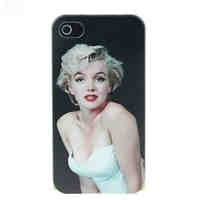 Sexy Monroe Pattern Hard Case for iPhone 4/4S