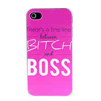 Boss Boss Pattern Hard Case for iPhone 4/4S