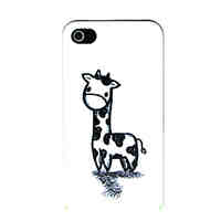 Cartoon Giraffe Pattern Hard Case for iPhone 4/4S