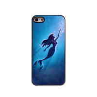 Mermaid Design Aluminum Hard Case for iPhone 5/5S