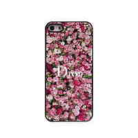 Flower Pattern Aluminum Hard Case for iPhone 5/5S