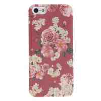 Exquisite Design Flower Pattern Relief Hard Case for iPhone 5/5S