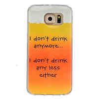 Beer Pattern TPU Material Phone Case for Samsung Galaxy S6/S6 edge/S7