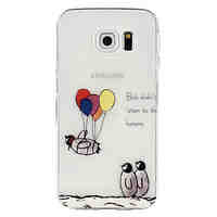 Balloon Penguin Pattern TPU Material Phone Case for Samsung Galaxy S6/S6 edge