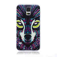 Wolf Pattern TPU Material Phone Case for Samsung Galaxy S4/S5/S6/S6 edge/S6 edge