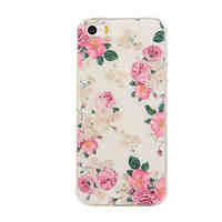 Peony Pattern TPU Soft Case Phone Case for iPhone 5/5S