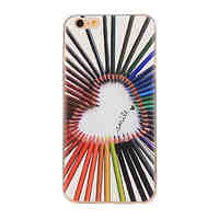 Colorful Love Pattern TPU Soft Case Phone Case for iPhone 6/6S