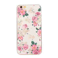 Peony Pattern TPU Soft Case Phone Case for iPhone 6 Plus/6S Plus