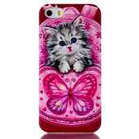 Cat Pattern TPU Phone Case for iPhone 5S/iPhone 5