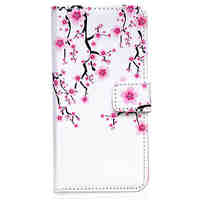 Plum Flower Pattern Embossed PU Leather Case for iPhone 6/ iPhone 6S