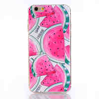 Watermelon Valve Pattern Soft TPU Back  Cover Case for iPhone 6/iPhone 6S