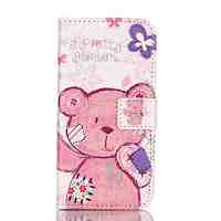 Little Bear Pattern PU Leather Case with Card Slot and Stand for iPhone 6/iPhone 6S