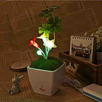 USB DC5V LED Five-angle Flower Night Light Touch Dimming LED Dimmable Lamp