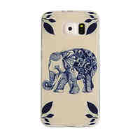 Wood Elephant Pattern TPU Soft Case for Samsung Galaxy S6/S6 Edge/S6 Edge Plus