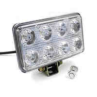 24W Square LED Working Spotlight 8 LED for 12-85V Motorcycle Automobile