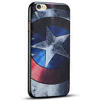 Captain America's Shield Soft Protective Back Cover iPhone Case for iPhone 6S Plus/iPhone 6 Plus